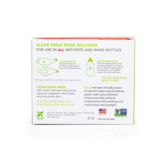 Xylitol and Saline Sinus Care Refill Solution, 20 Count
