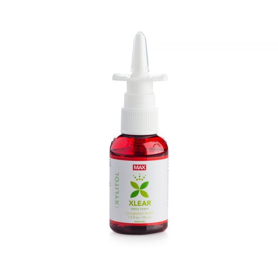 Spray nazal homeopatic cu ardei, aloe vera si xylitol, ingrediente 100% naturale, impotriva sinuzitei si alergiilor, 45 ml, XLEAR MAX (contine pulverizator)